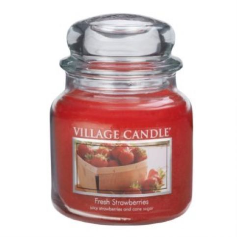 Village Candle Vonná svíčka, Čerstvé jahody - Fresh Strawberry, 397 g - 4home.cz