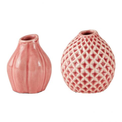 Sada 2 růžových keramických váz Villa Collection - Bonami.cz