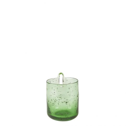 Skleněný závěsný květináč v zelené barvě Villa Collection, ∅ 10 cm - Bonami.cz
