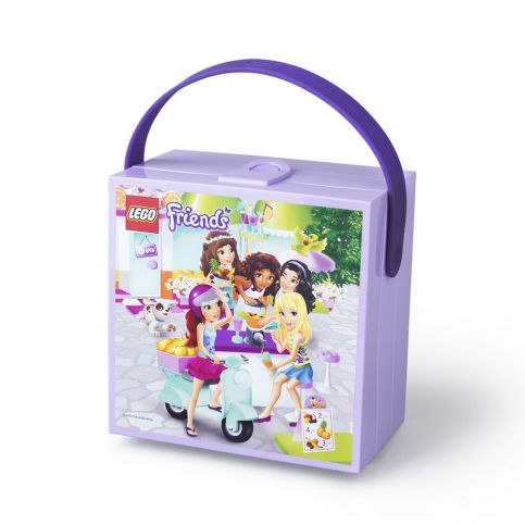 Fialový úložný box s rukojetí LEGO® Friends - Bonami.cz