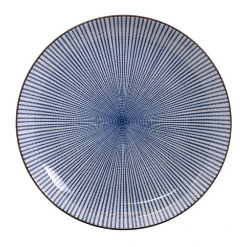 Modrý porcelánový talíř Tokyo Design Studio Yoko, ø 21 cm - Bonami.cz