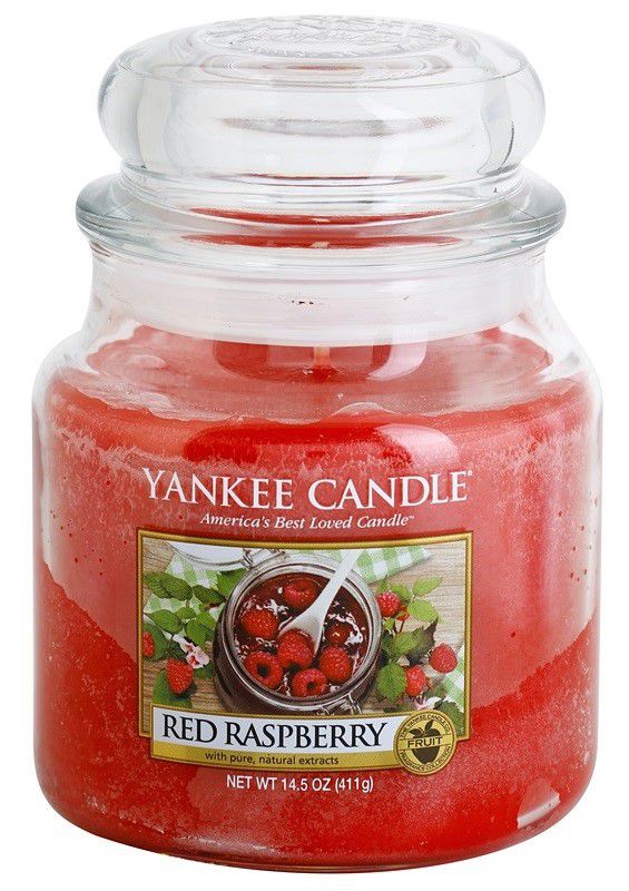 Yankee Candle vonná svíčka Red Raspberry Classic střední  - Different.cz