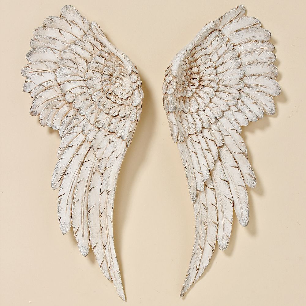 Boltze Nástěnná dekorace Andělská křídla, béžová - Velký Košík
