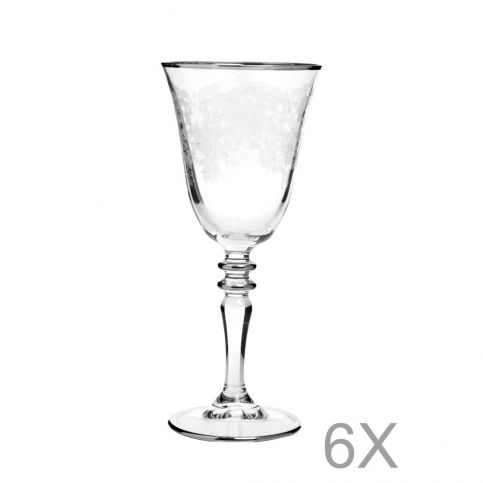 Sada 6 skleniček na víno Mezzo Crystal, 350 ml - Bonami.cz