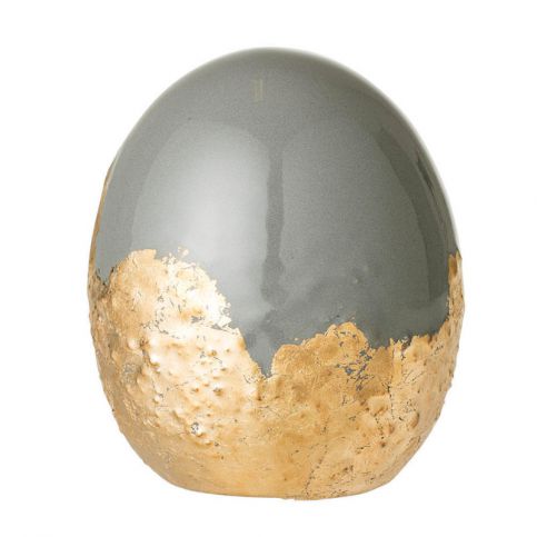 Bloomingville Dekorativní keramické vajíčko Egg šedé - Favi.cz