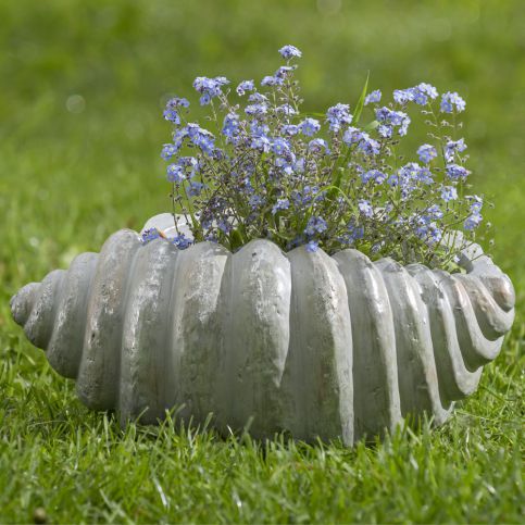 Zahradní květináč ve tvaru lastury Boltze, délka 35 cm - Bonami.cz