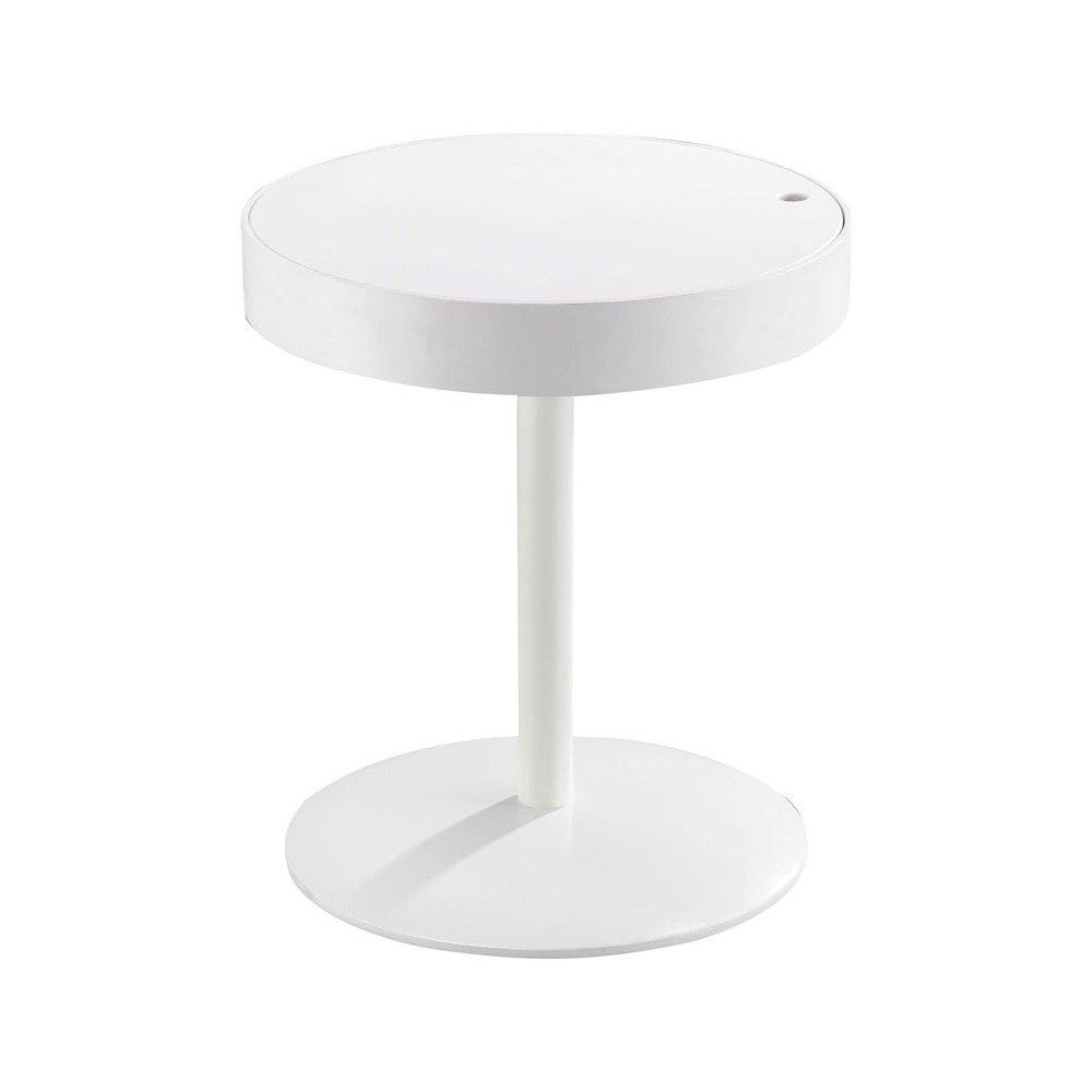 Bílý odkládací stolek s úložným prostorem Design Twist Lampang - Bonami.cz