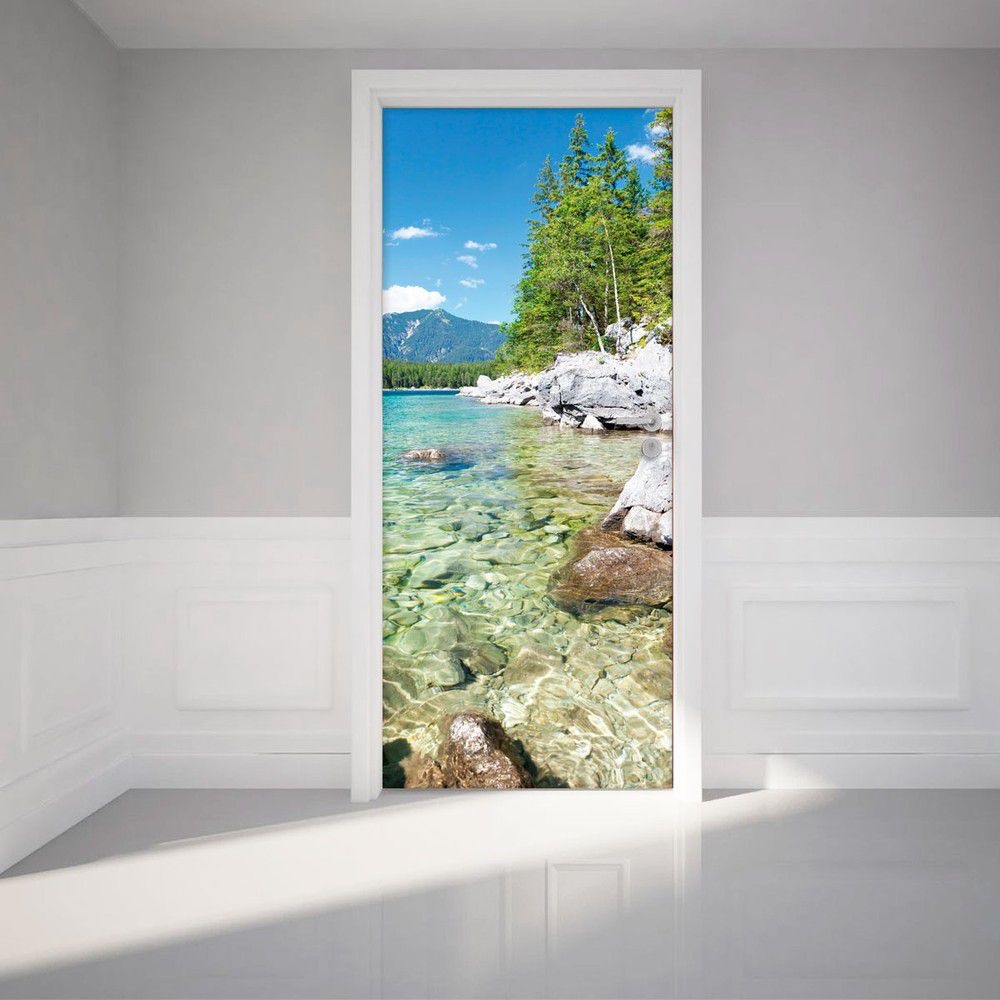 Adhezivní samolepka na dveře Ambiance Crystal Lake, 83 x 204 cm - Bonami.cz