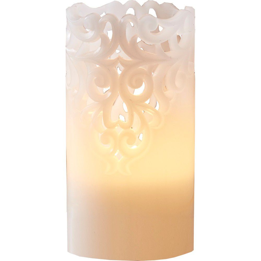 Bílá vosková LED svíčka Star Trading Clary, výška 15 cm - Bonami.cz