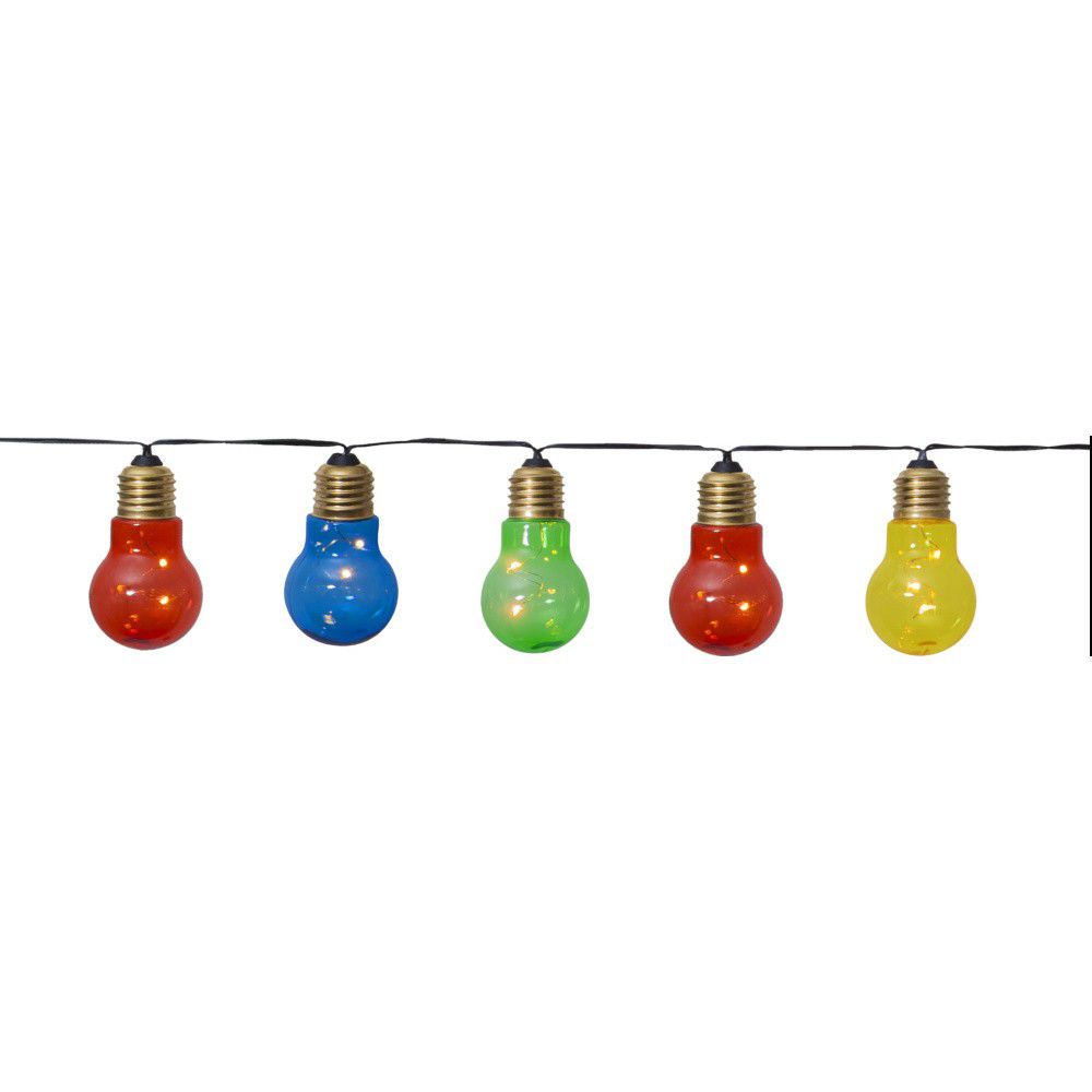 Světelný LED řetěz vhodný do exteriéru Best Season Glow Battery Coloured, 5 světýlek - Bonami.cz