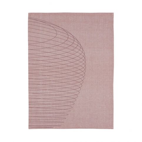 Růžová kuchyňská utěrka Zone Circles, 70 x 50 cm - Bonami.cz
