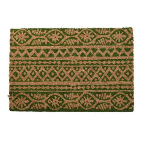 Béžovo-zelená rohožka InArt Tribal, 40 x 60 cm - Bonami.cz