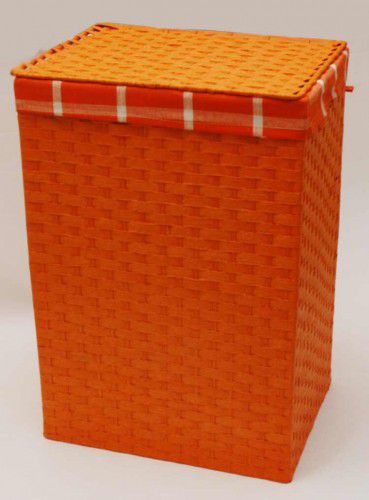 Oranžový provázkový koš na prádlo - MAČ - M-byt