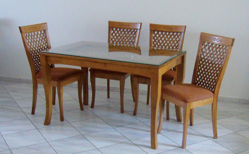 Jídelní stůl Kingstone II + 4 židle Kingstone - SR - M-byt