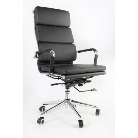 Kancelářská židle vysoká černá eko kůže - ADK - M-byt