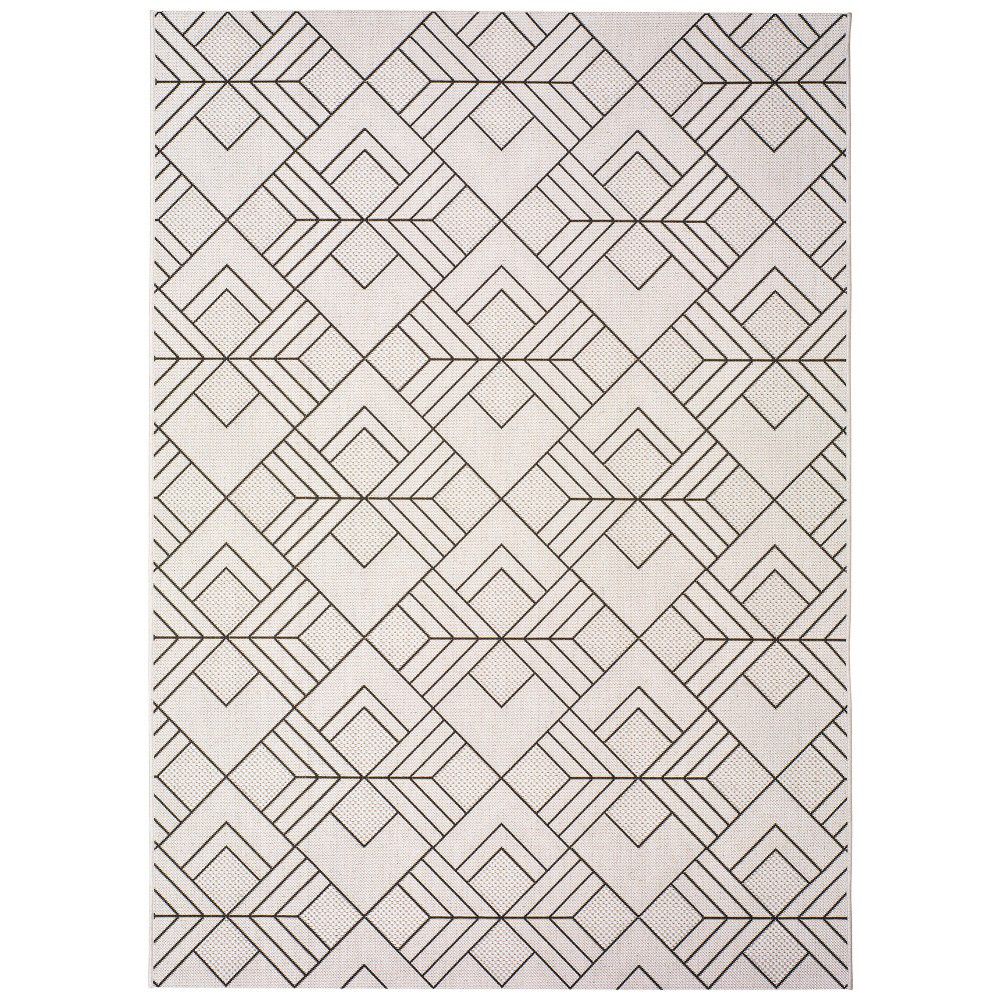 Bílobéžový venkovní koberec Universal Silvana Caretto, 80 x 150 cm - Bonami.cz