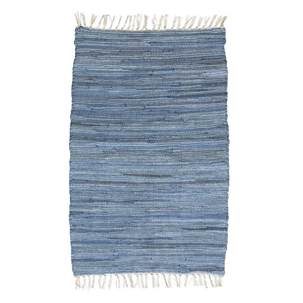 Modrý vzorovaný koberec A Simple Mess Mille, 90 x 60 cm - Bonami.cz