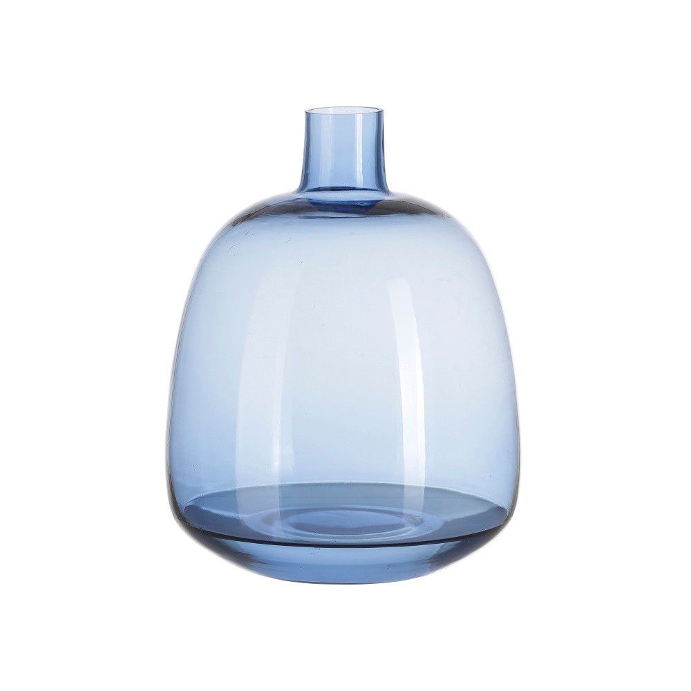 Modrá skleněná váza A Simple Mess Aege, výška 22 cm - Bonami.cz