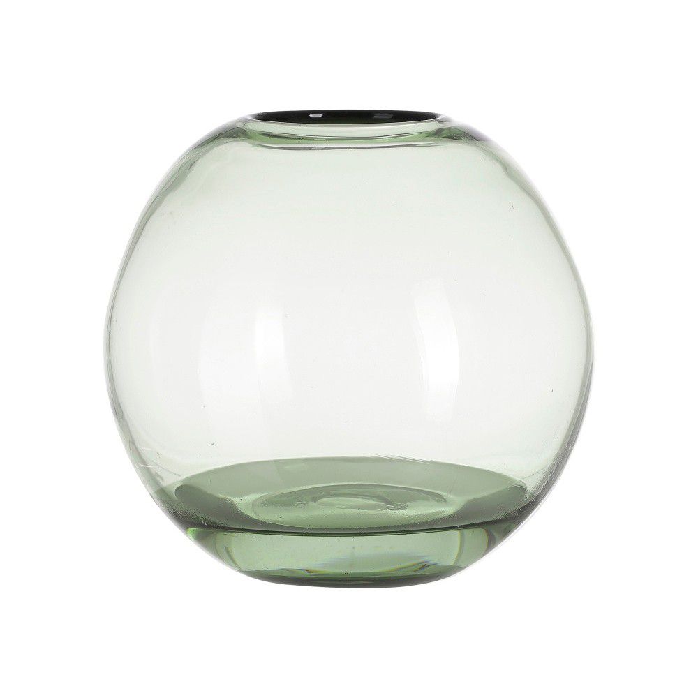 Zelená skleněná váza A Simple Mess Hedge, výška 18 cm - Bonami.cz