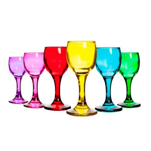 Sada 6 barevných skleniček Mezzo Okyanus, 52 ml - Bonami.cz
