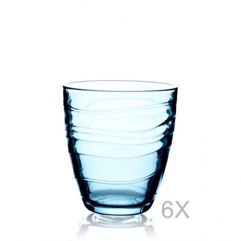Sada 6 modrých sklenic Paşabahçe, 285 ml - Bonami.cz