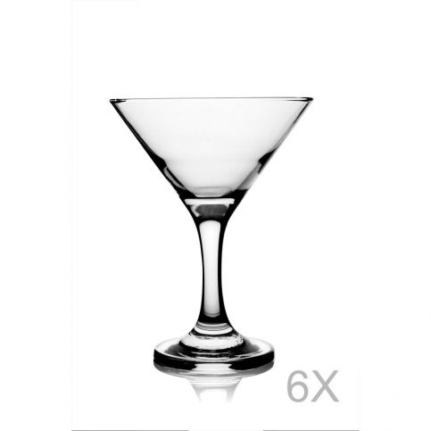 Sada 6 skleniček na martini koktejly Paşabahçe, 190 ml - Bonami.cz