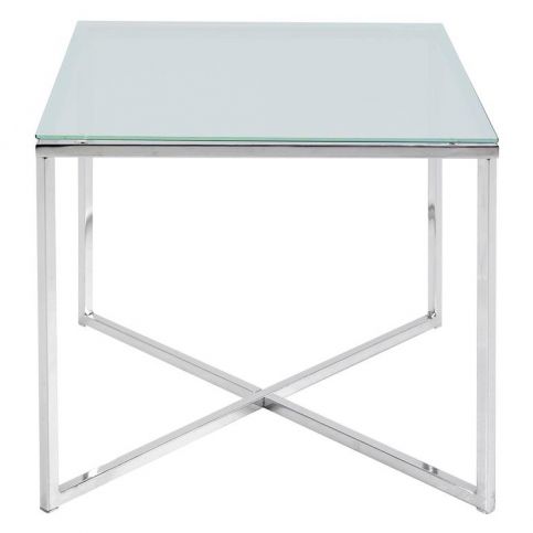 Konferenční stolek Claire 50x50 cm, sklo - Designovynabytek.cz