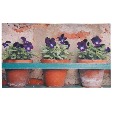 Podložka pod litinovou rohožku Esschert Design Violets, 75,2 x 45,4 cm - Bonami.cz