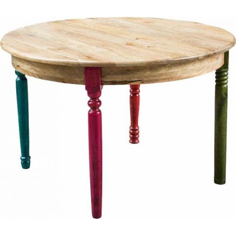 Jídelní stůl z mangového dřeva Støraa Flint, Ø 137 cm - Bonami.cz
