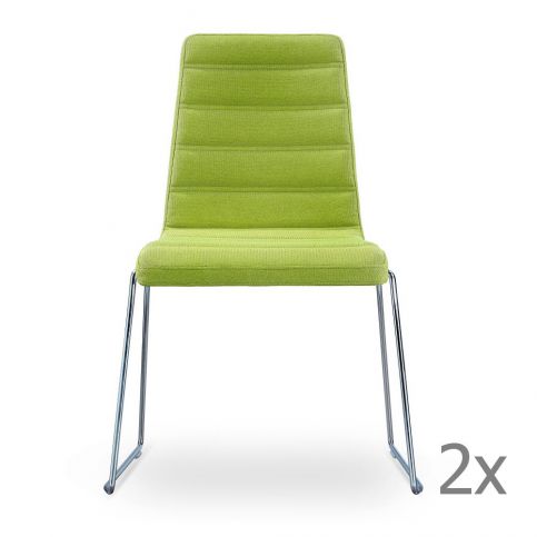 Sada 2 zelených židlí Garageeight Ljungs - Bonami.cz