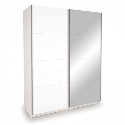 Idea Skříň s posuvnými dveřmi DECOR 150 bílá/zrcadlo - ATAN Nábytek