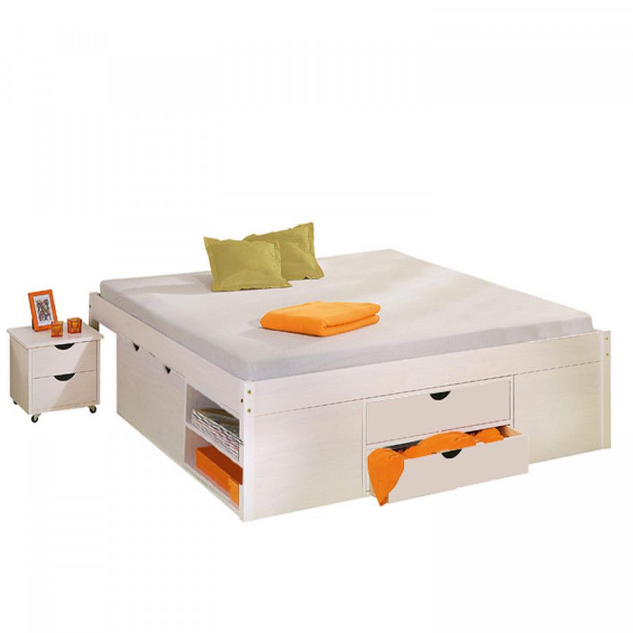 Idea Dvoulůžková postel KLASA 180x200 bílá - ATAN Nábytek