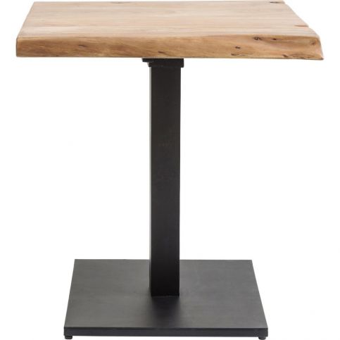 Příruční stolek s deskou z akáciového dřeva Kare Design Pure, 70 x 70 cm - Bonami.cz