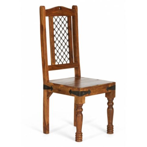 Židle Colombo z indického masivu palisandr Barva Only stain  JALI-CH - Lakšmi - Indický Nábytek.cz