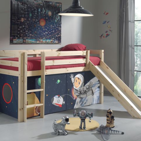 Dětská postel z masivu s klouzačkou Pino 1080 - Dětská postel s klouzačkou Pino - Nábytek aldo - NE