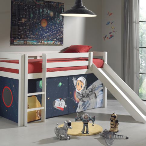 Dětská postel z masivu s klouzačkou Pino-PICOHSGB-1480 - Dětská postel s klouzačkou Pino - Nábytek aldo - NE