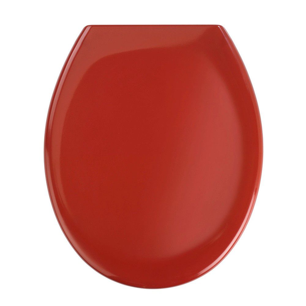 Červené WC sedátko se snadným zavíráním Wenko Premium Ottana, 44,5 x 37,5 cm - Bonami.cz