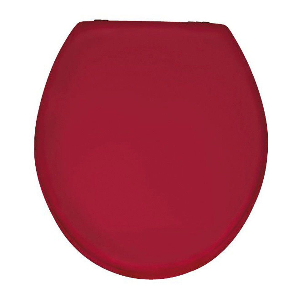 Leskle červené WC sedátko Wenko Prima, 41 x 38 cm - Bonami.cz