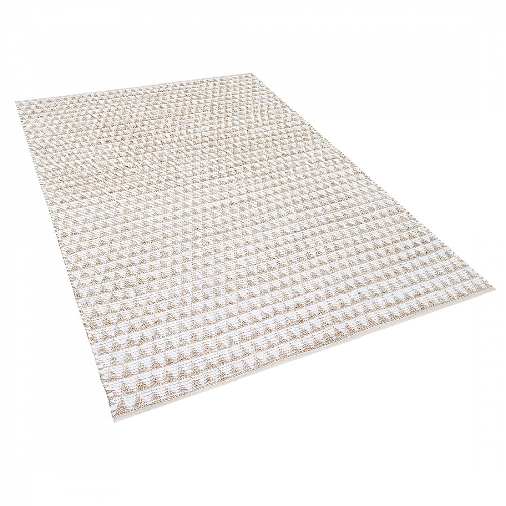 Béžový geometrický koberec 160x230 cm TUNCELI - Beliani.cz