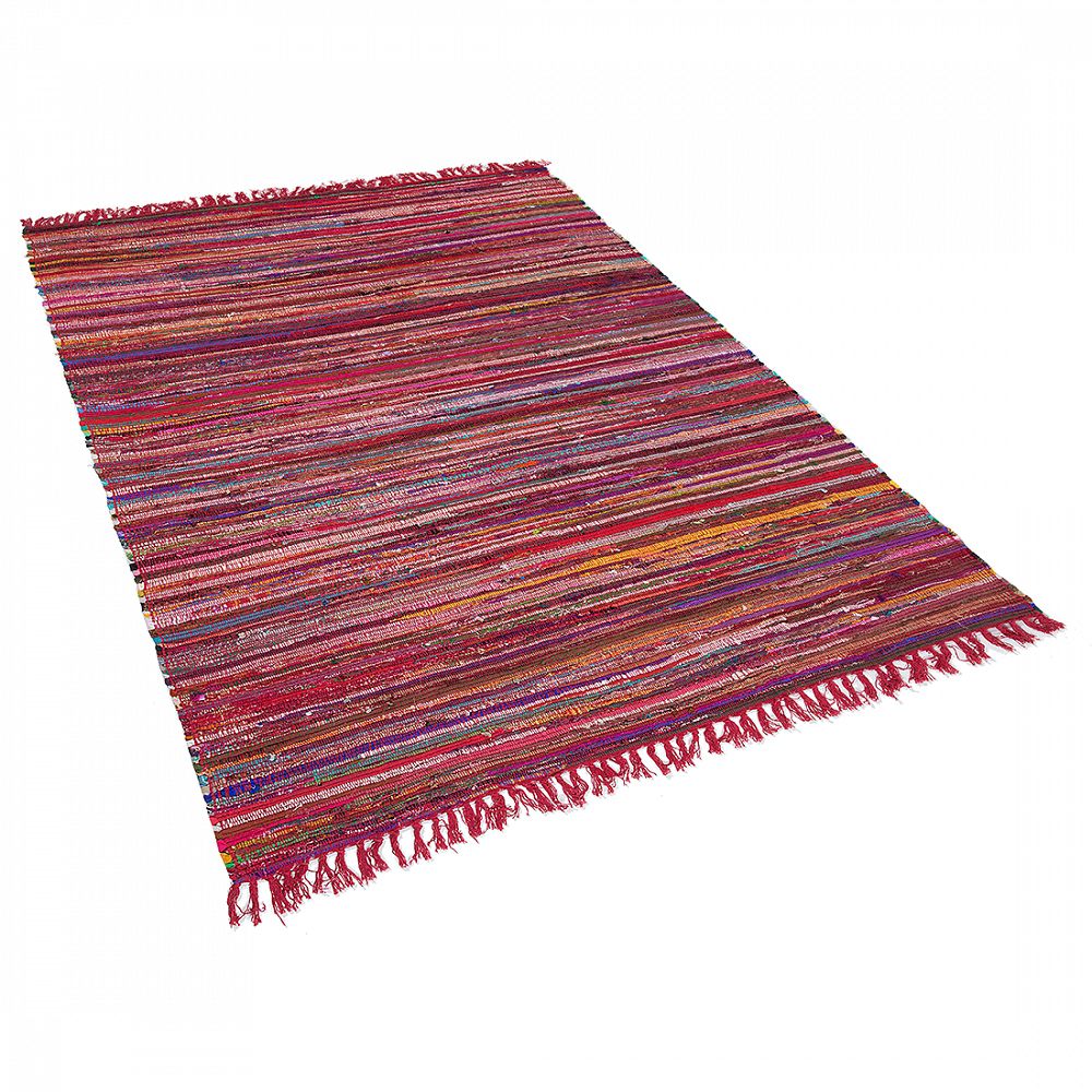 Krátkovlasý barevný bavlněný koberec 160x230 cm DANCA - Beliani.cz