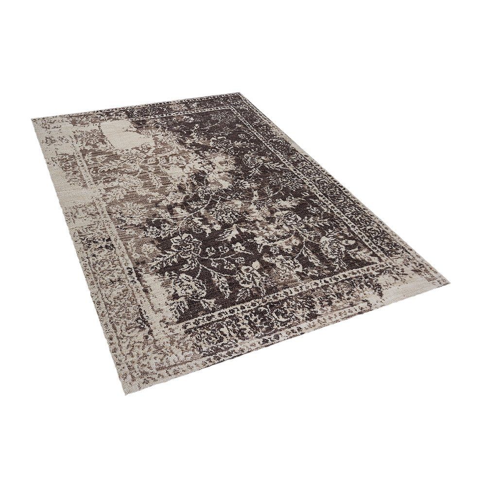 Hnědý vintage vzorovaný koberec 140x200 cm ARGOS - Beliani.cz