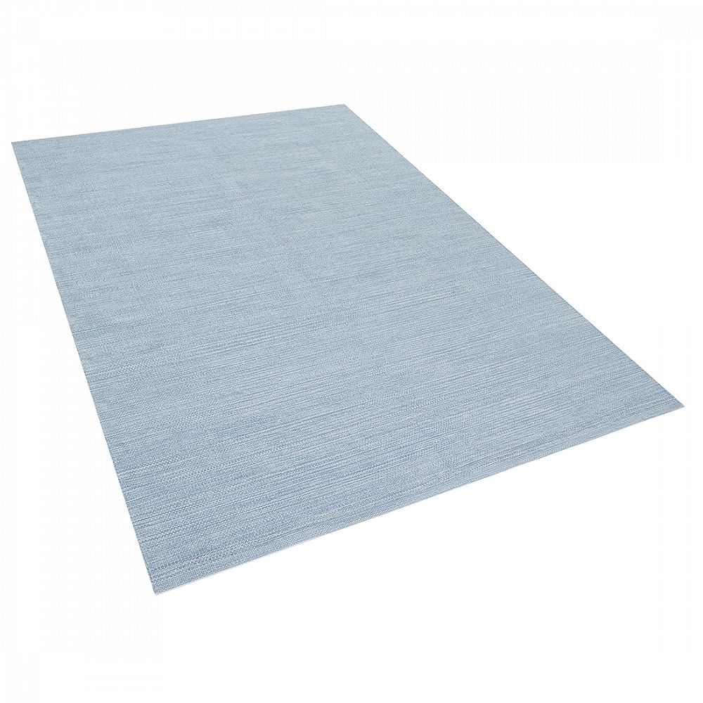 Světle modrý bavlněný koberec 160x230 cm DERINCE - Beliani.cz