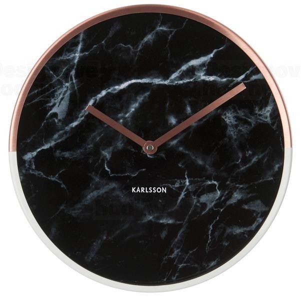 Designové nástěnné hodiny 5605BK Karlsson 30cm - FORLIVING