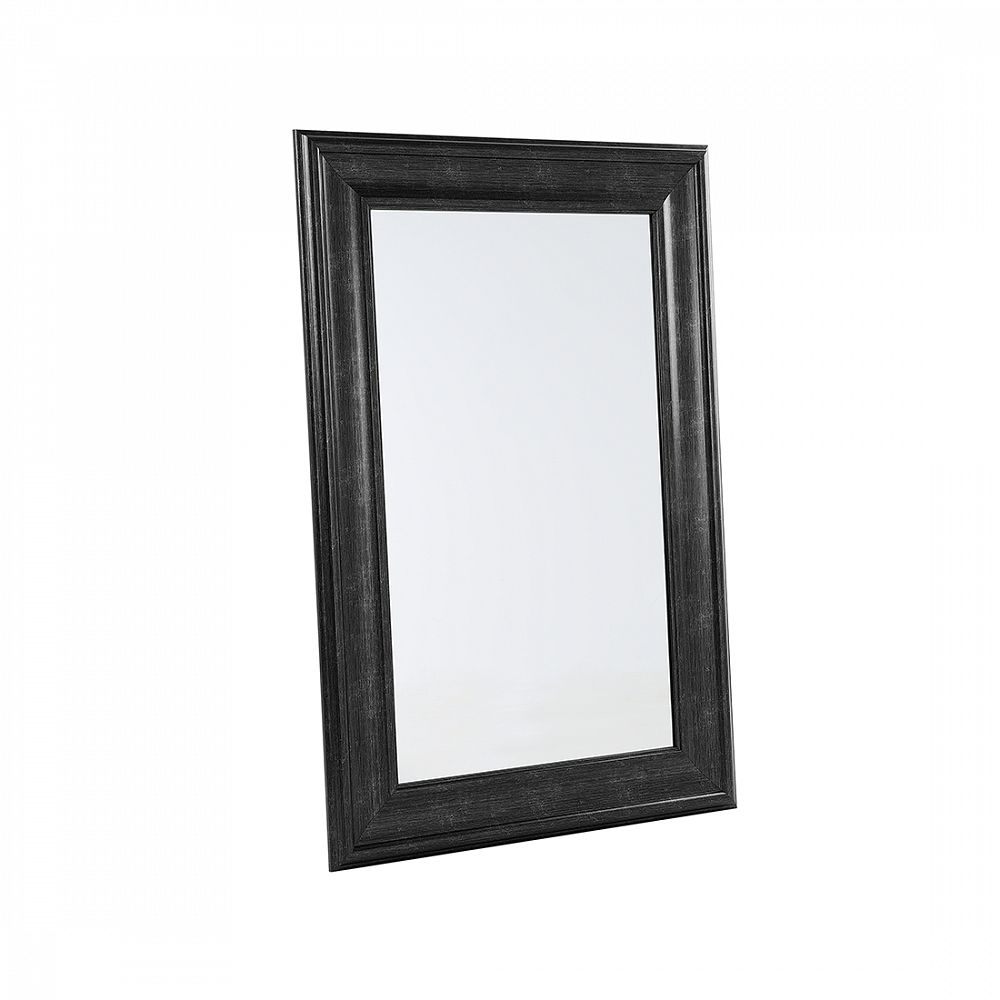 Nástěnné zrcadlo v dekorativním rámu 61 x 91 cm černé LUNEL - Beliani.cz