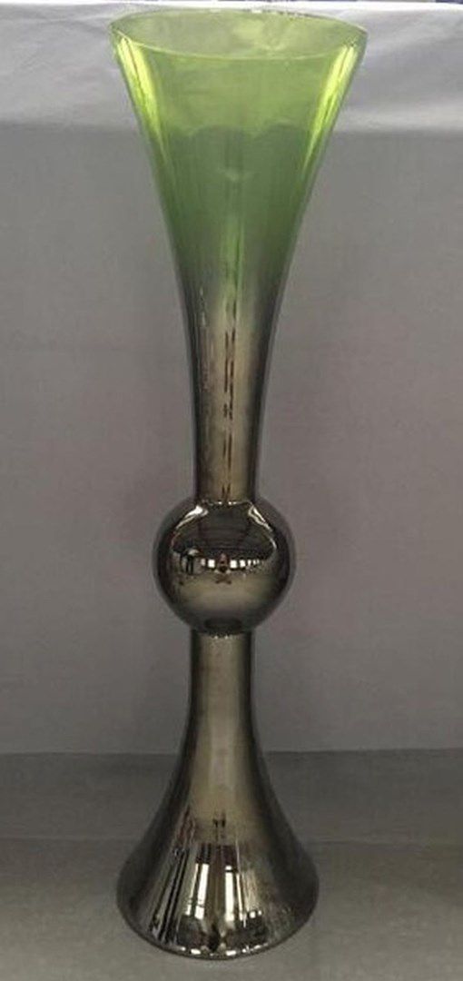 Vysoká zelená skleněná váza Melange 90 cm - KARE