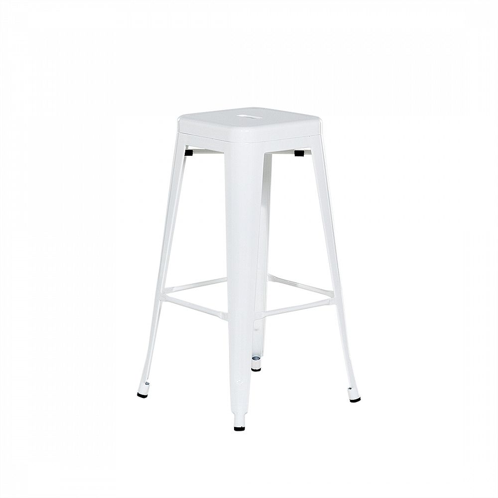 Bílá barová židle 76 cm - CABRILLO - Beliani.cz