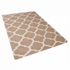 Béžový vlněný koberec 80x150 cm ERBAA
