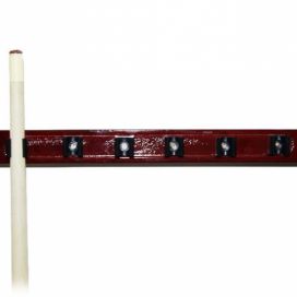 Garthen Kulečníkový držák na tága - na 6 tág - tmavé dřevo 39 cm