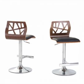 Moderní barová židle s geometrickým vzorem PETERSBURG