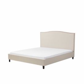 Pohádková béžová čalouněná postel 180x200 cm MONTPELLIER